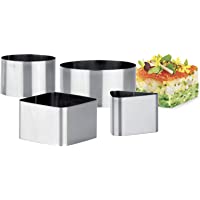 Tescoma 428724 Moldes De Emplatar Grandchef- 4 Pzs- Acero Inoxidable- Gris- 4